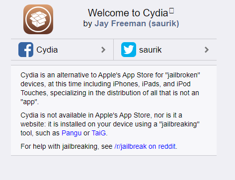 Official Cydia website