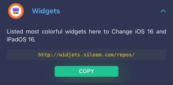 widgets - step 2