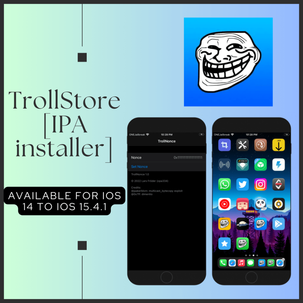 Install TrollStore Without Jailbreak, PC & IPA Support iOS 14.0-14.8.1 ...