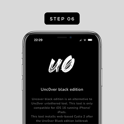 unc0ver black step 6